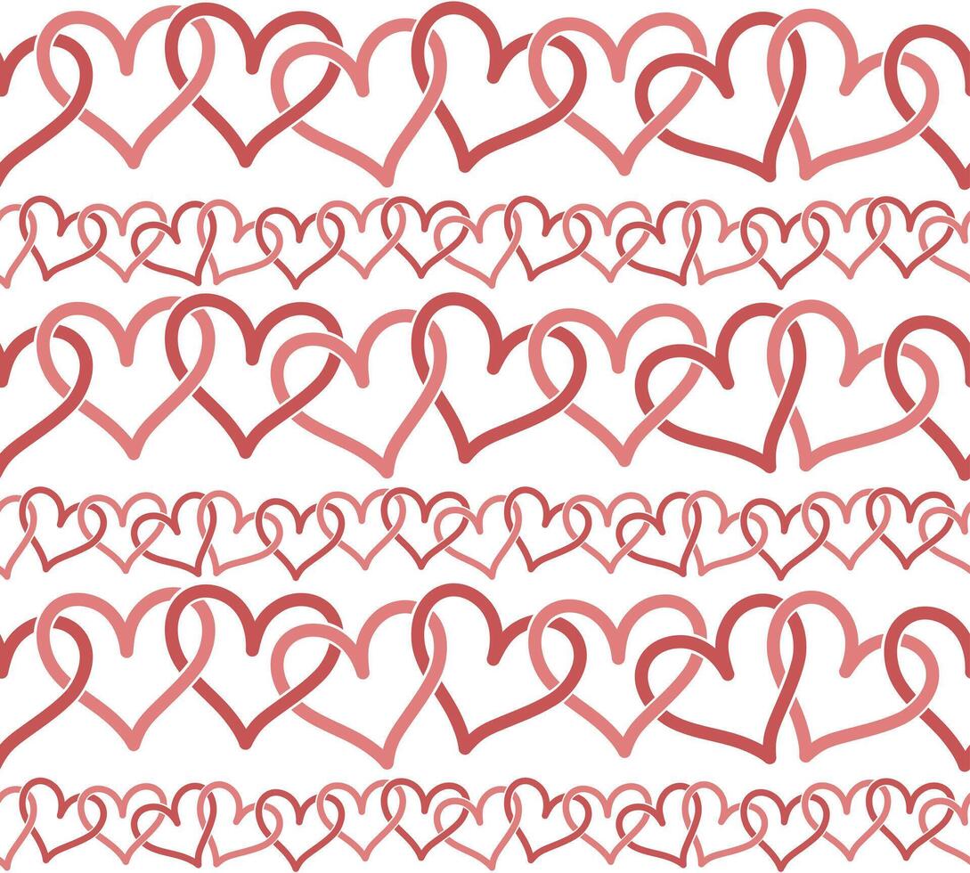 Background with hearts. vector