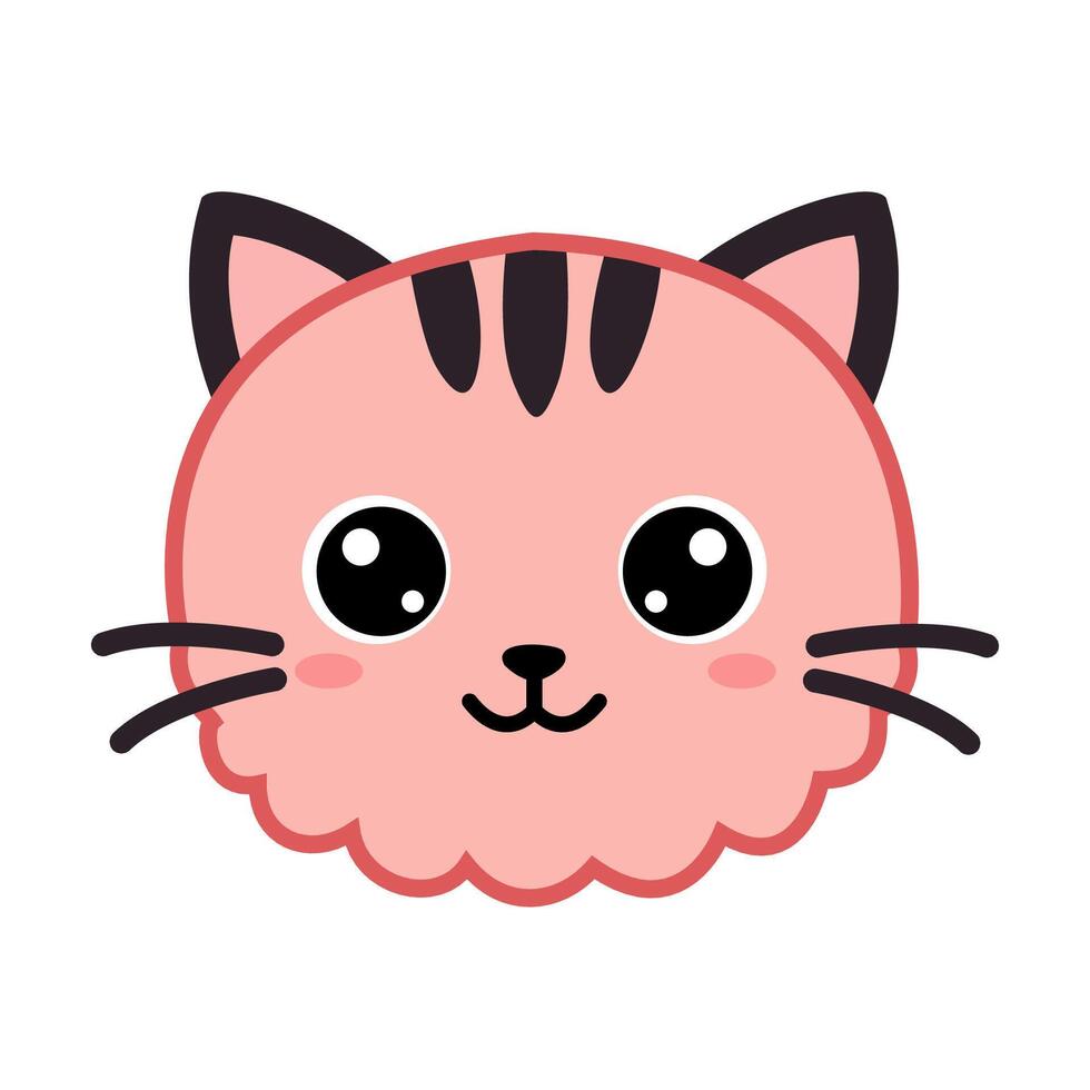 Cute Cartoon Cat Illustration vector