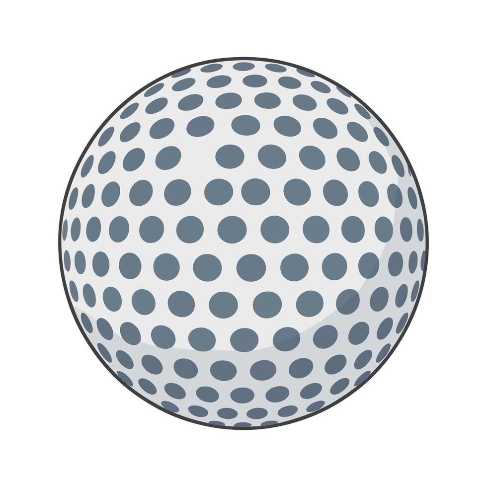 A golf ball with polka dots on it vector