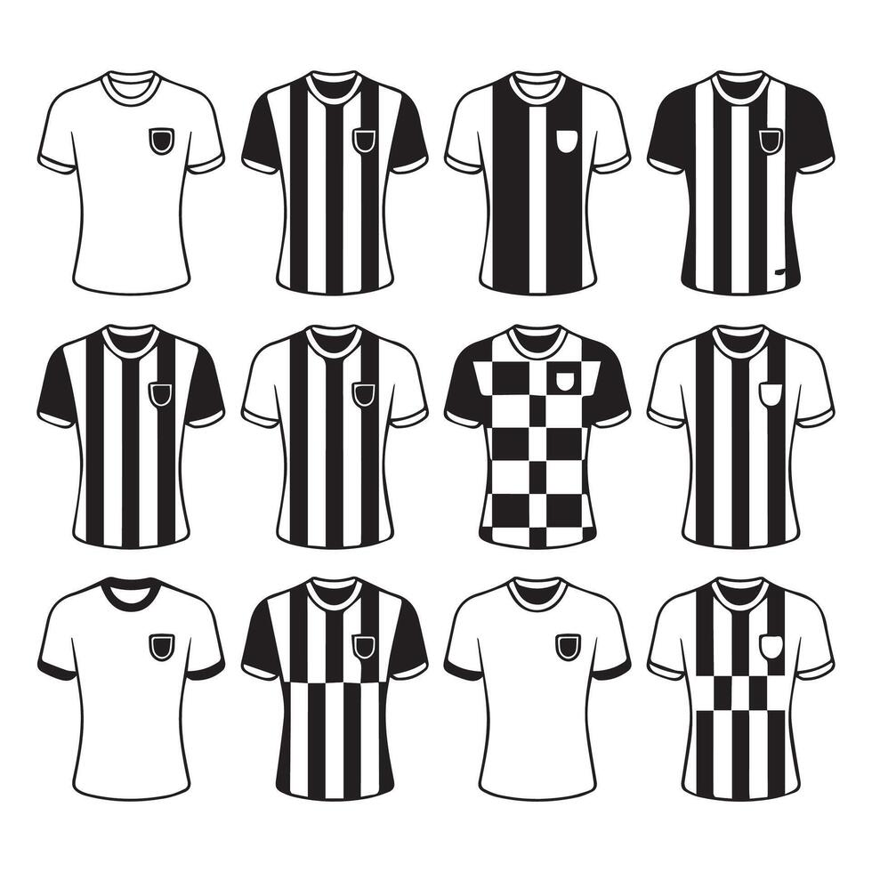 Simple Soccer Uniform Designs. vector