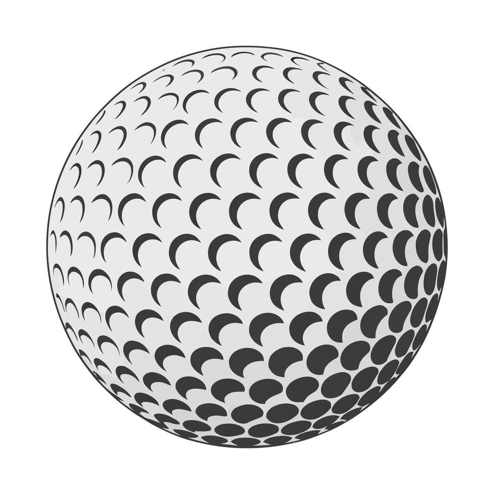 Golf ball illustration vector