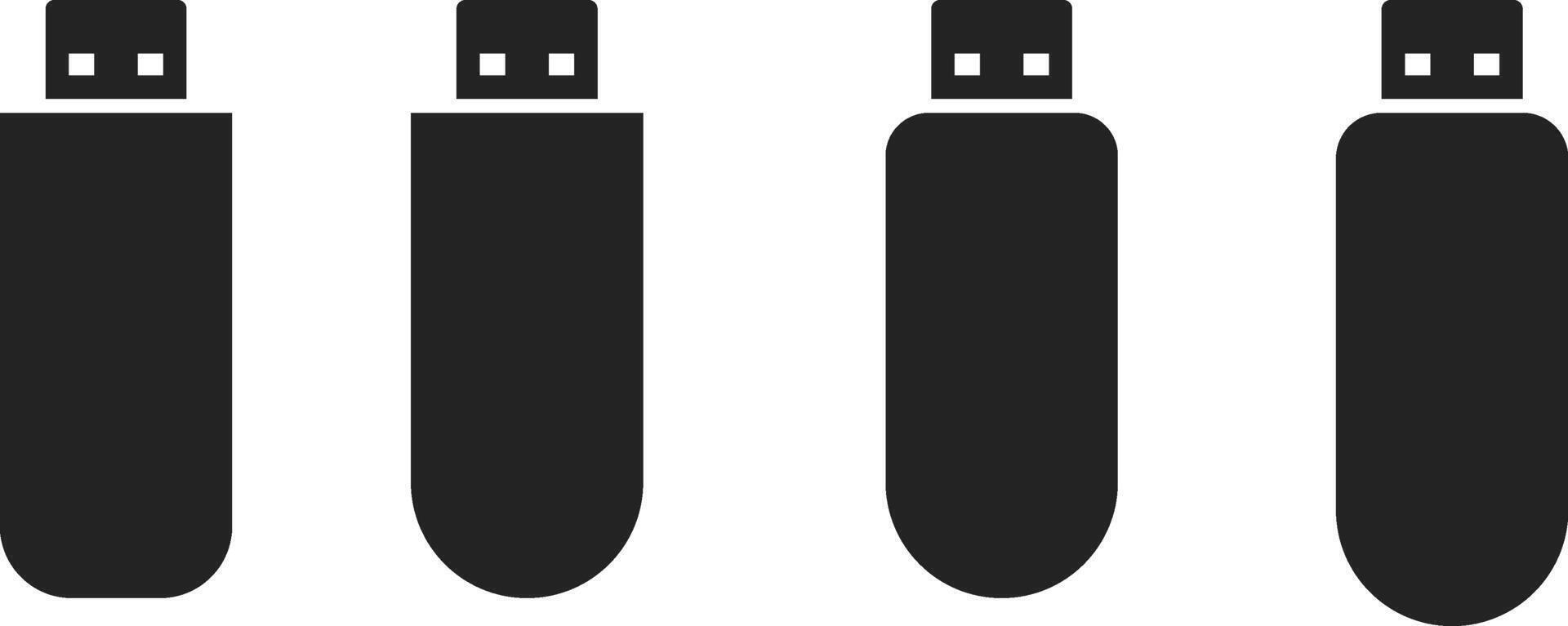 flash disk icon. USB icons. memory sign. pen drive symbol vector