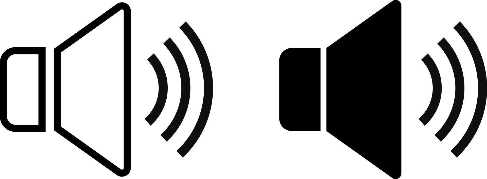 speaker icon set. Audio speaker. volume icons. Mute volume sound vector