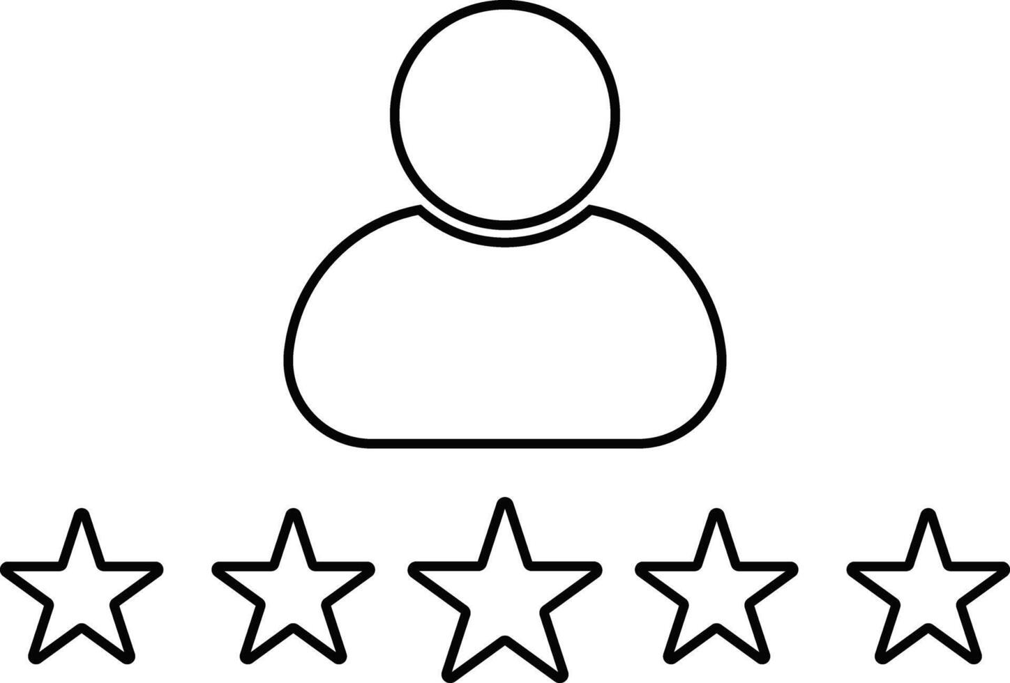 Five star customer review icon. Premium quality customers service. rating stars badges. customer product reviews icons. product feedback vector