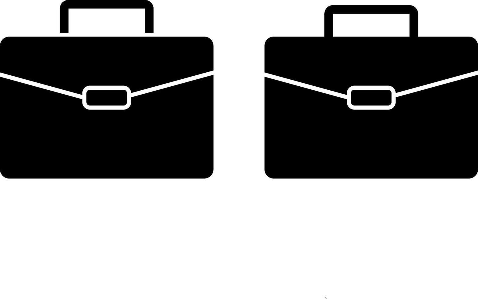 Briefcase icon collection. Business briefcase sign. Business bag, portfolio symbol. suitcase, portfolio symbol vector