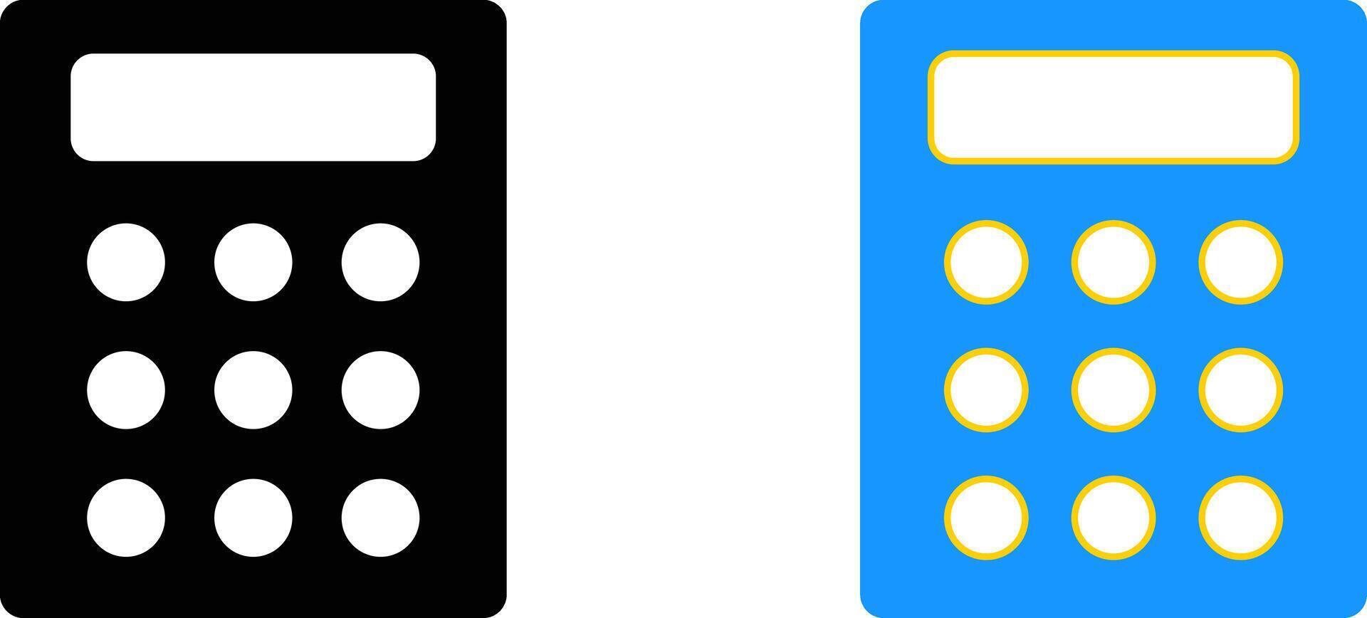 Calculator icon set. mathematical education. math calculations addition. Education elements vector