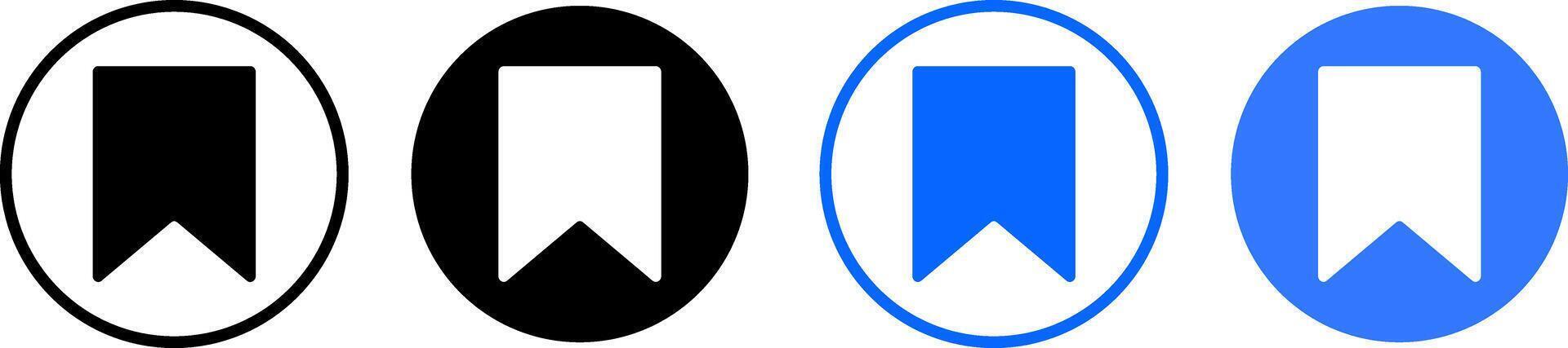 Bookmark icons set. save ribbon saving sign. Social media symbol. favorite label icons vector