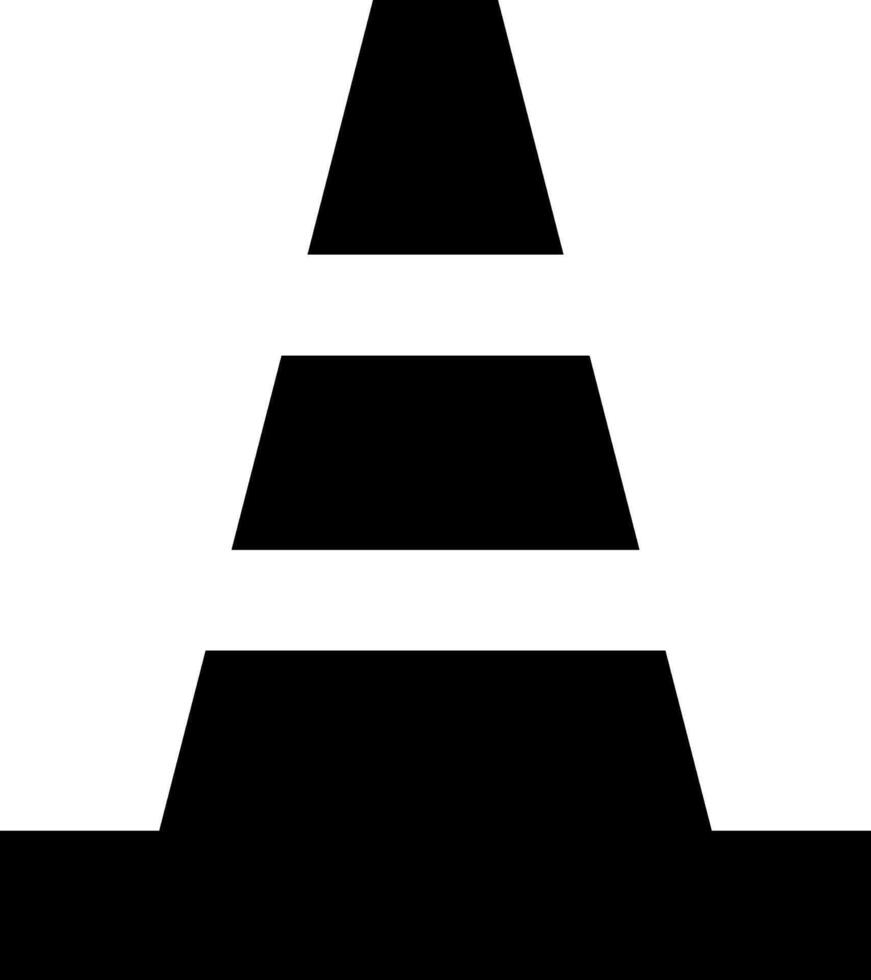 traffic cone icons set. safety cones. Tools collection. representing road safety and construction warning vector