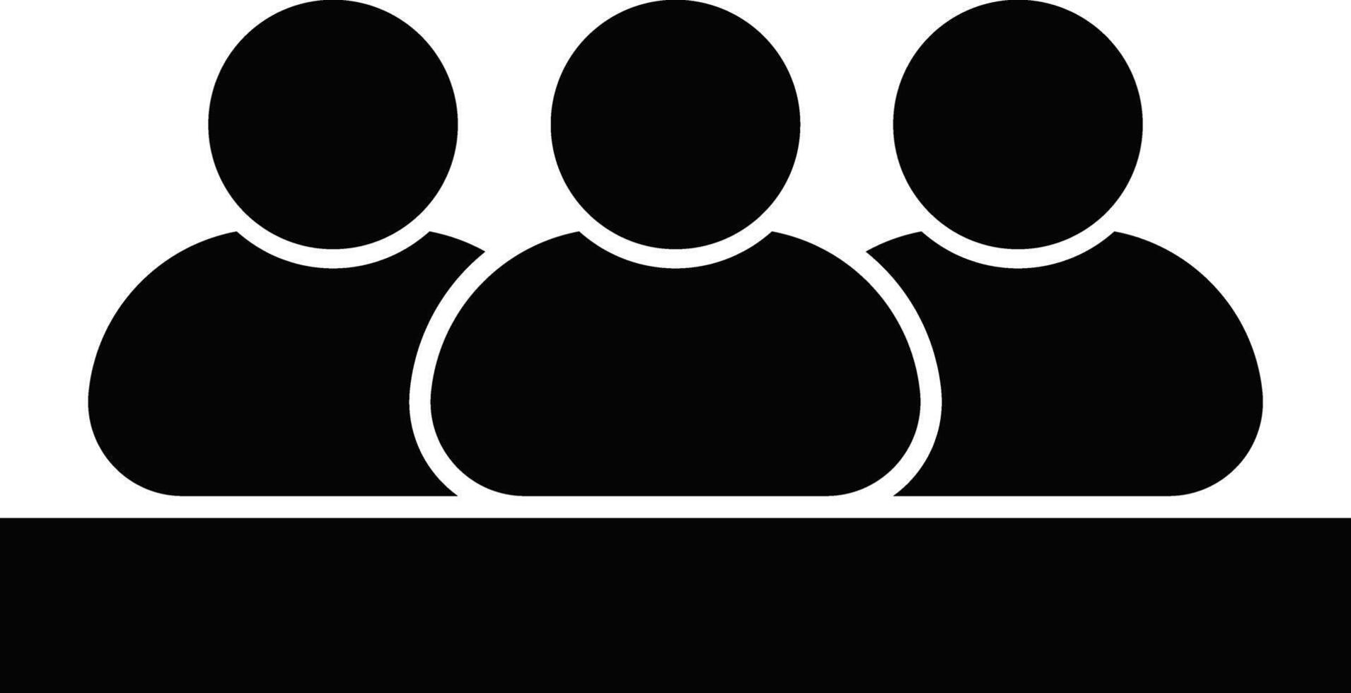 meeting icon set. teamwork discussion symbol design. conference business digital communication vector