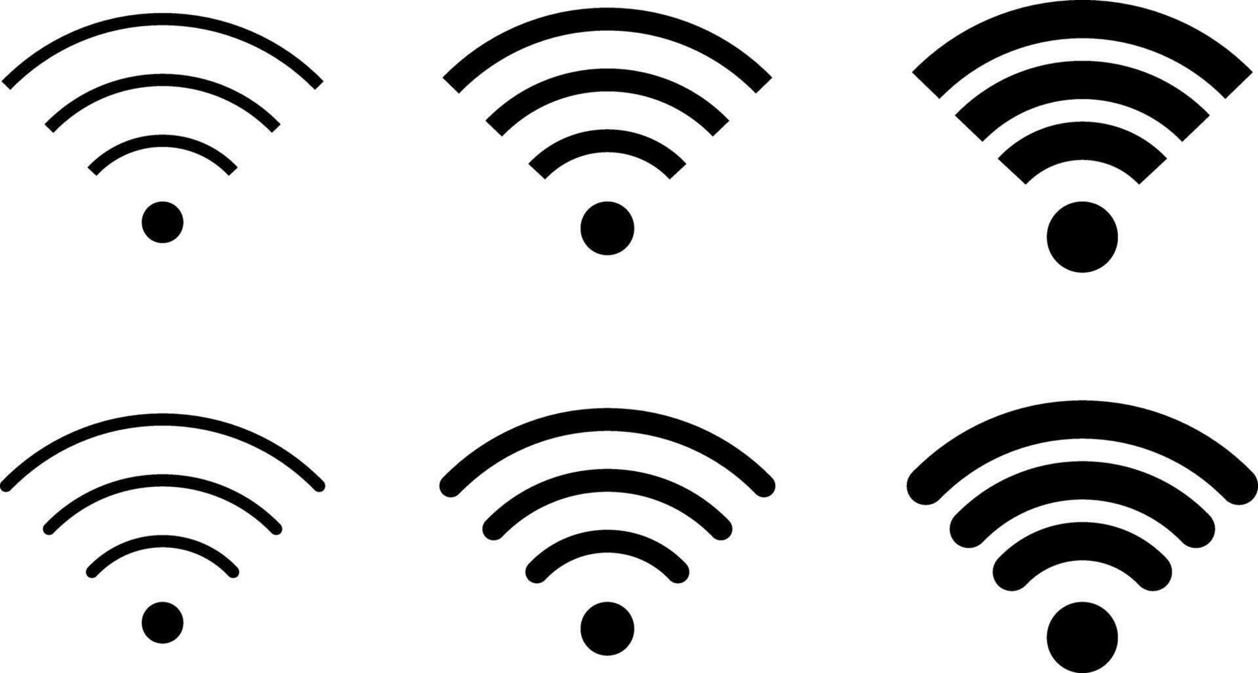 wifi icon set. Connection lost symbol. internet symbol sign collection. Wireless Technology vector