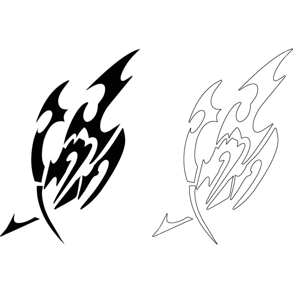 Modern Tattoo Illustration vector
