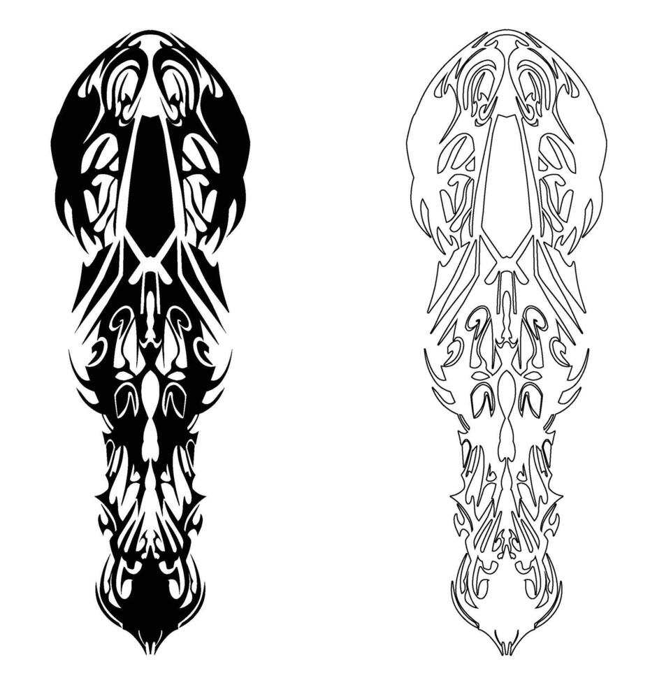 Abstract Flowing Illustration vector