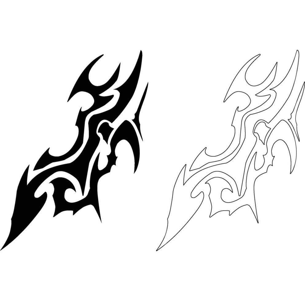 Tribal Design Tatto and Ornament vector