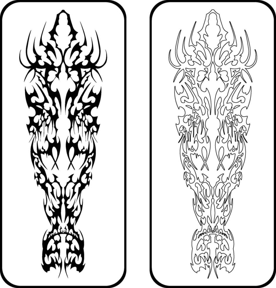 Striking Black Shape vector