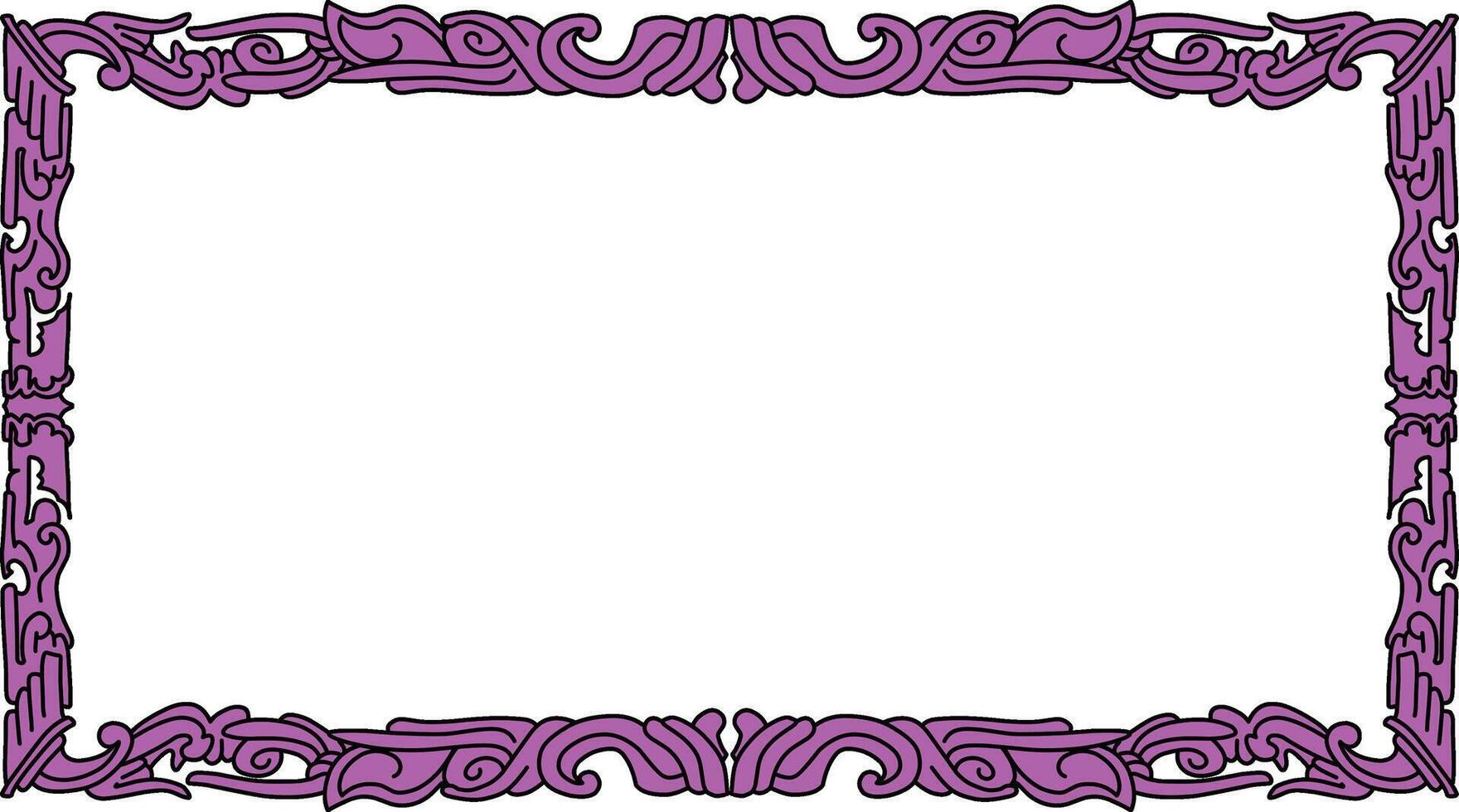 Mauve Ornamental Trim vector