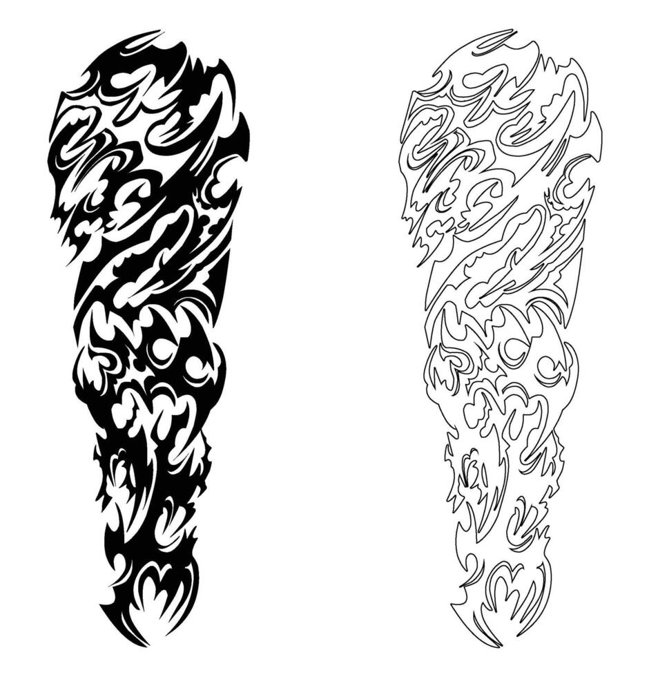 Flowing Abstract Shape vector