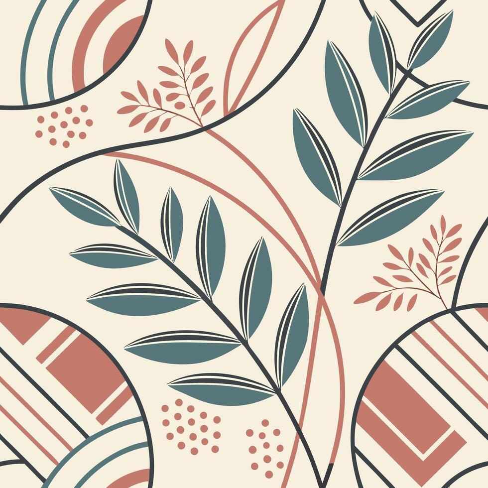 Modern Abstract Seamless Textile Pattern for Fashion and Home Decor Design vector