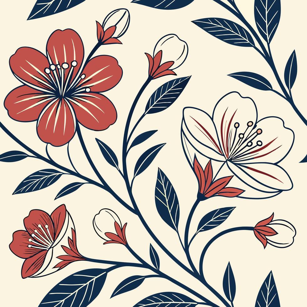 Cute Tiny Floral Seamless Design for Kids Apparel vector