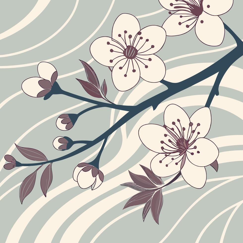 Seamless Floral Pattern with Circular Autumn Composition Featuring Leaves Berries and Petals in Warm Seasonal Colors vector