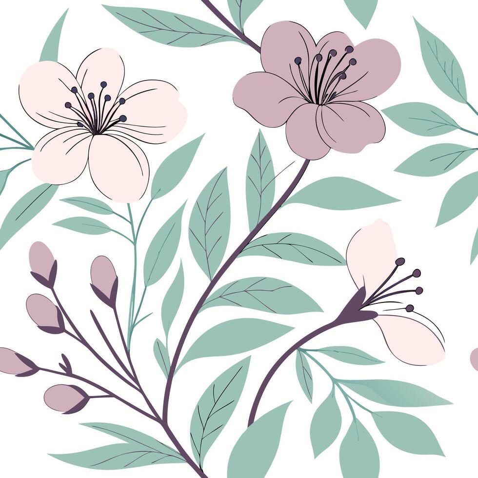 Hand-drawn seamless textile pattern organic brushstrokes artisanal fabric design vector