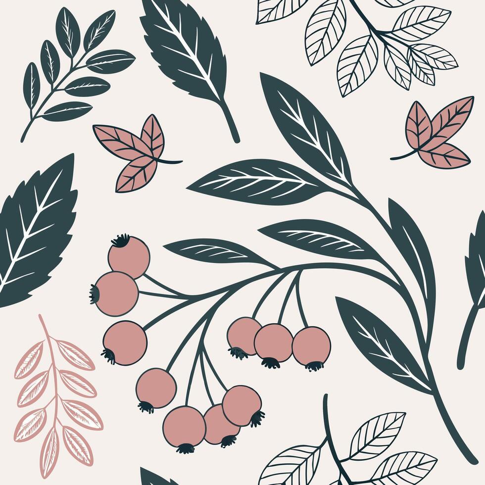 -Seamless Scandinavian Textile Pattern with Minimalist Style vector