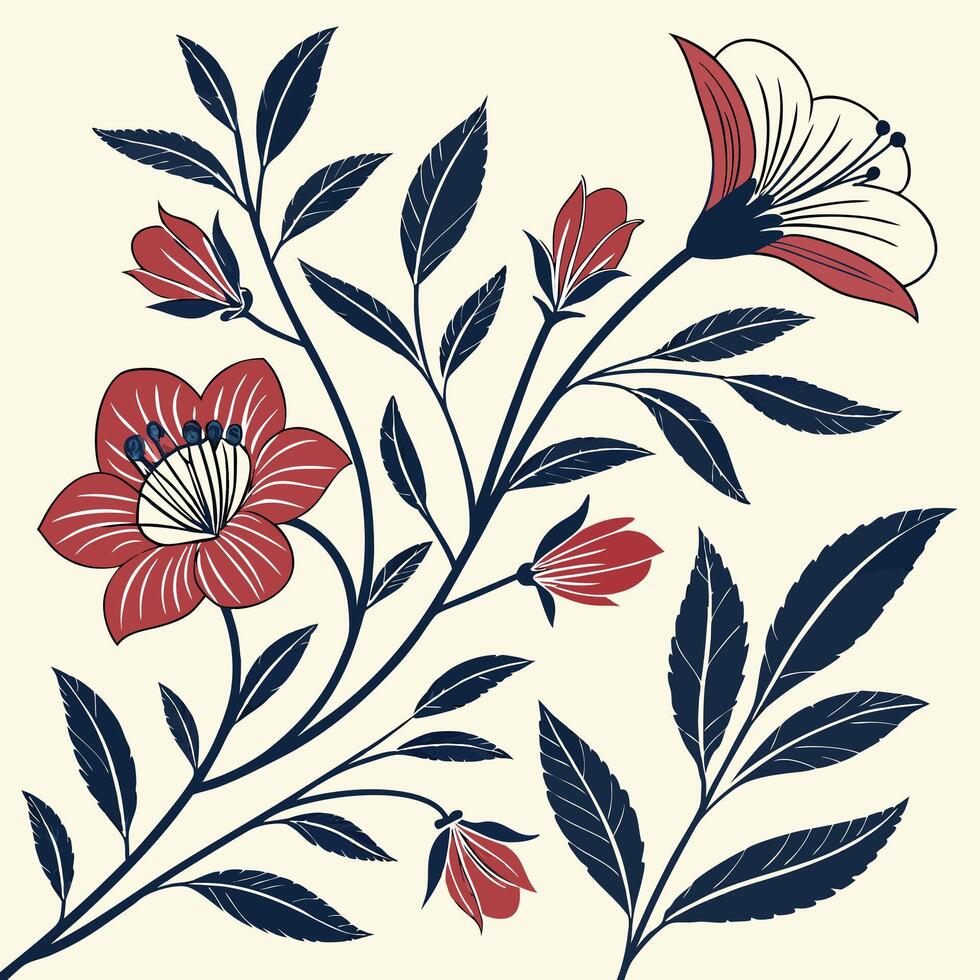 Bright Candy Tone Seamless Pattern with Mini Flowers vector