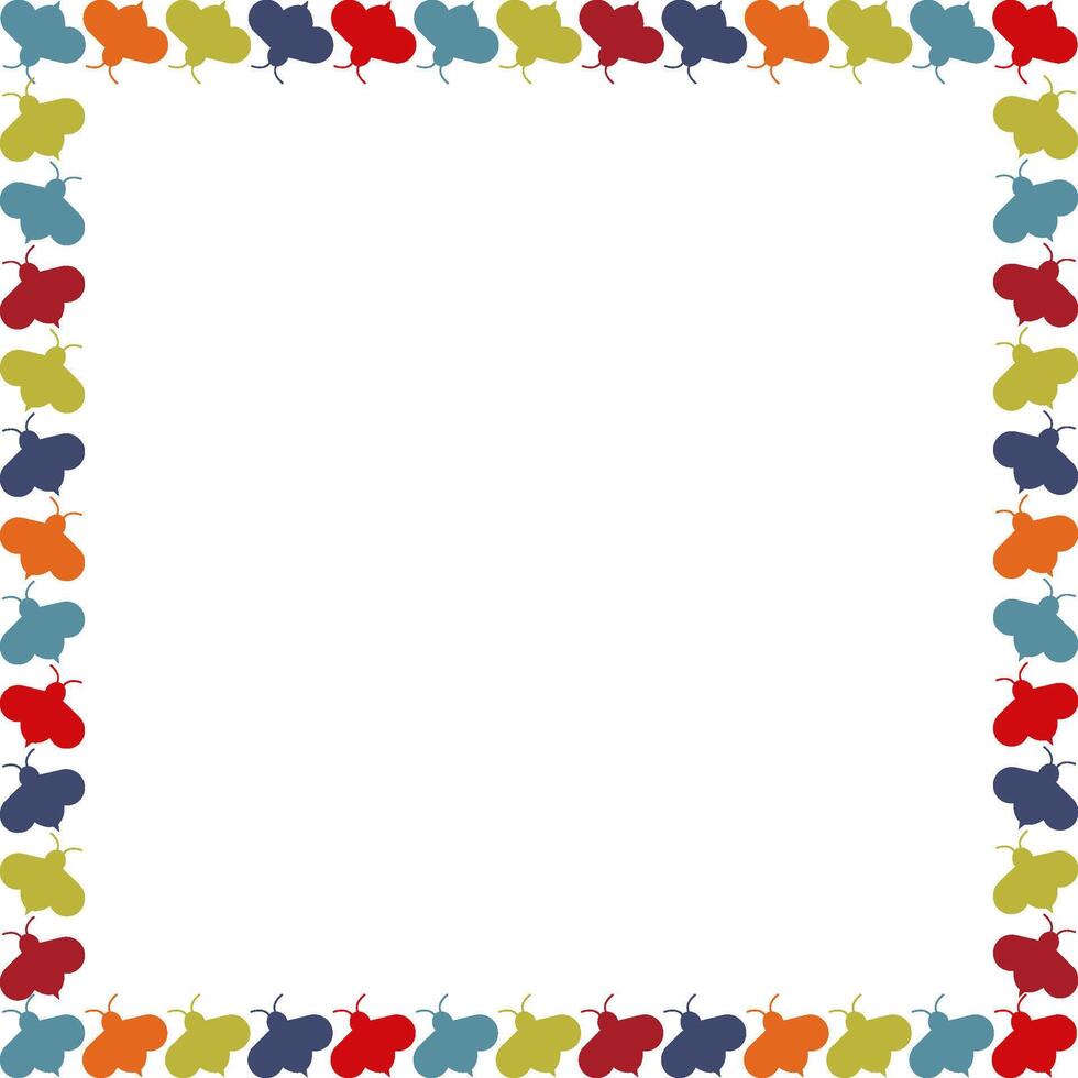 Frame of cute honey bee animal. Honeybee illustration vector