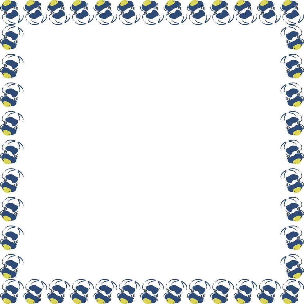 Cute cow empty frame. Domestic animal template. Frame with empty space for your text vector