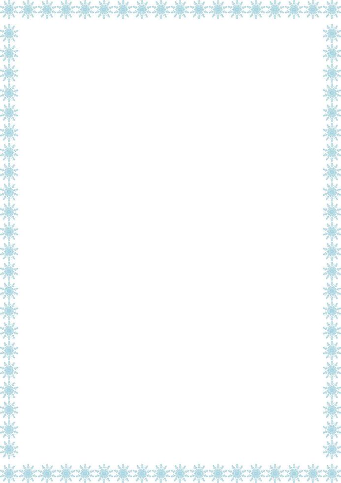 Snowflake winter frame vector
