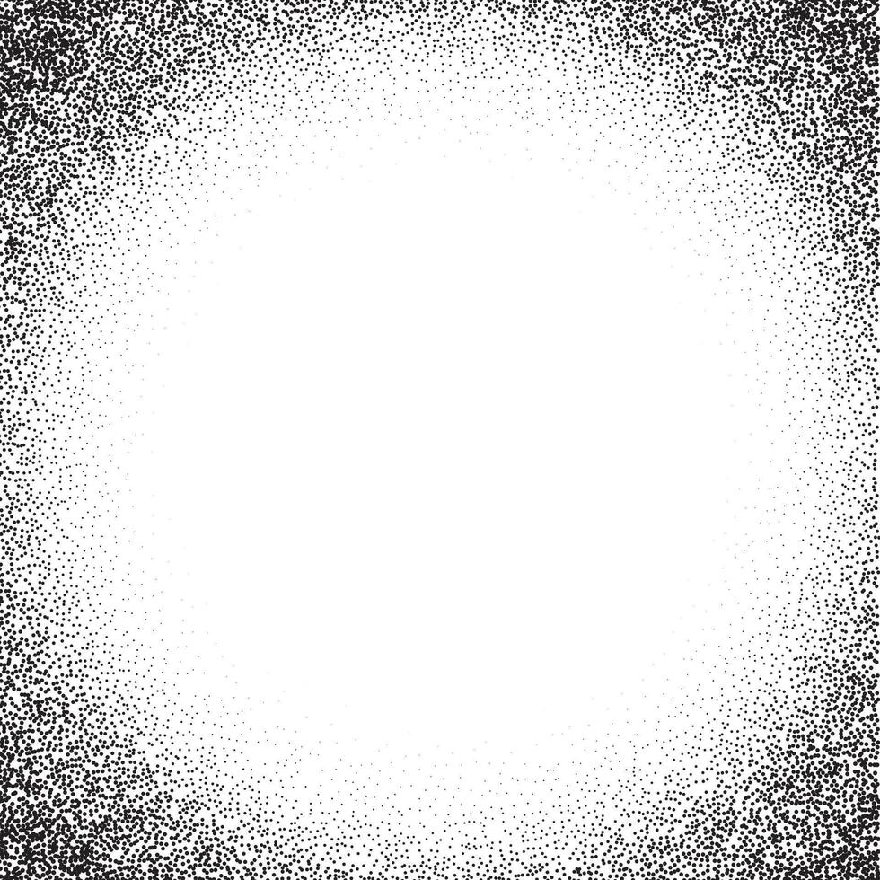 Abstract background with grainy stipple border vector