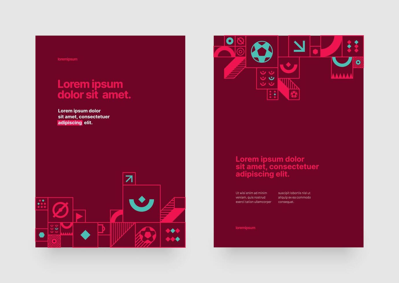 Poster layout design for tournament, invitation, awards or championship. Layout design template with geometric shapes. Sports background trend 2022. vector