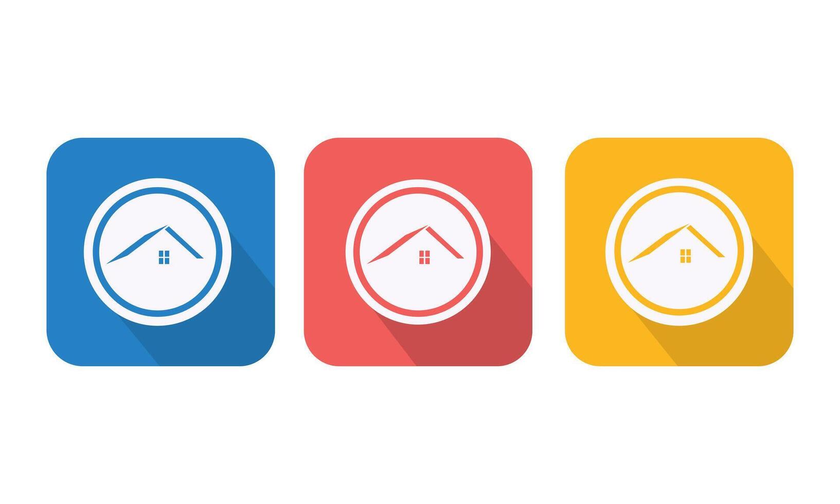 Property Business Logo Design Flat Home Icon Collection vector