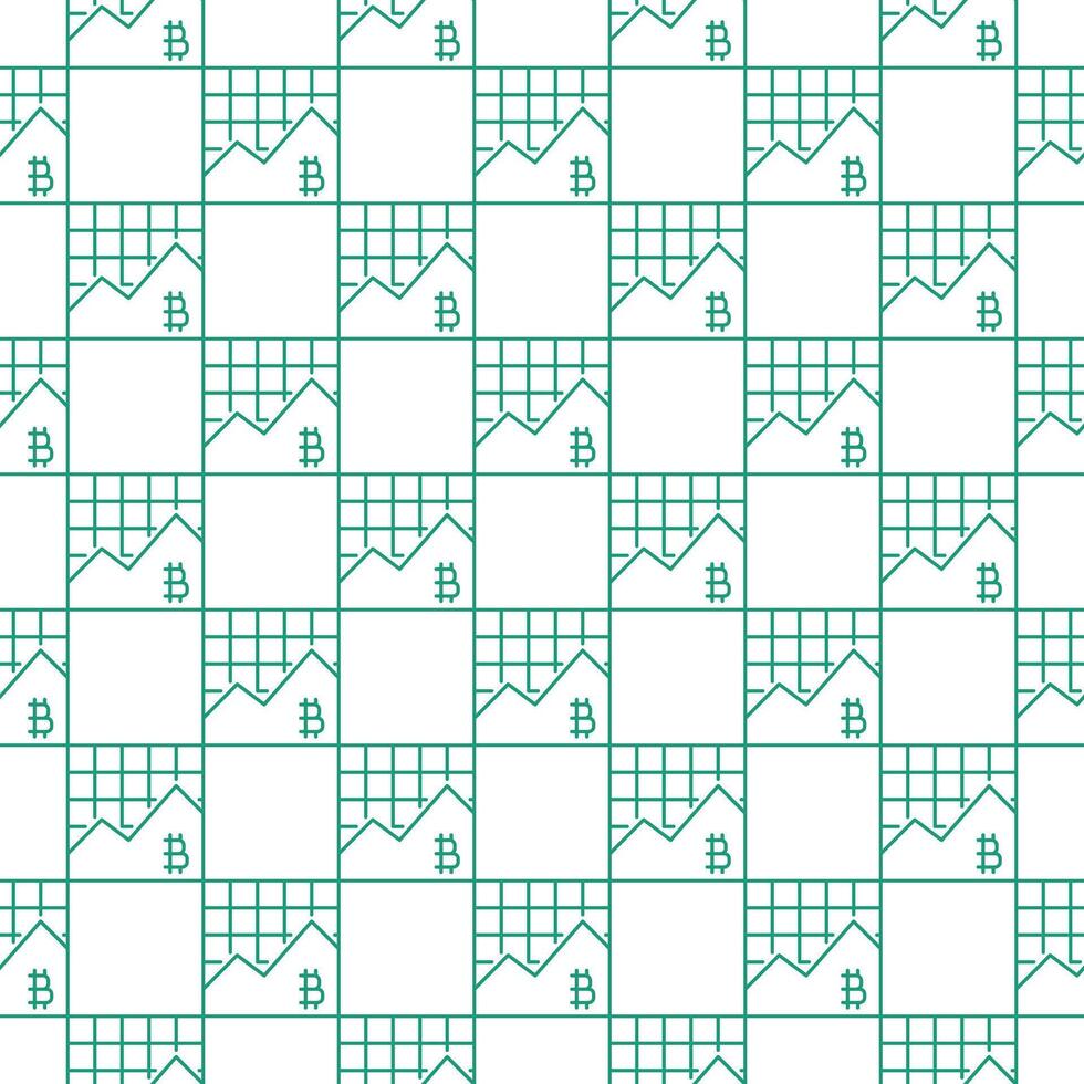 Cryptocurrency Trading Bitcoin Graph linear seamless pattern vector