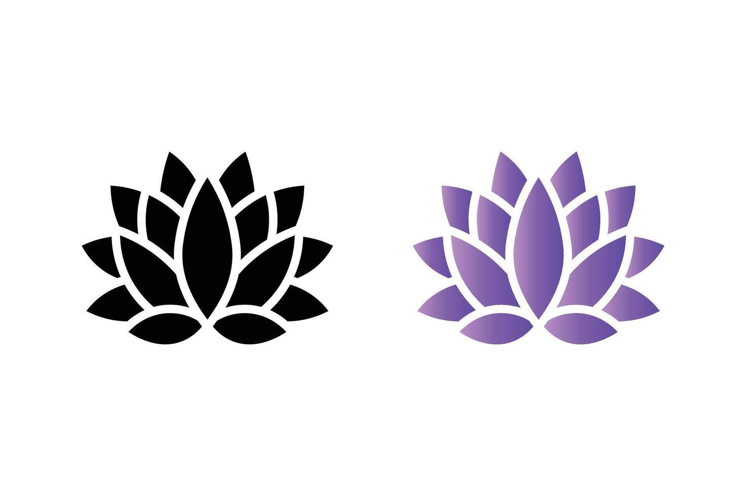 Cosmetic Lotus Flower Icons , lotus flower logo design, natural cosmetics lotus emblem, beauty product lotus logo vector