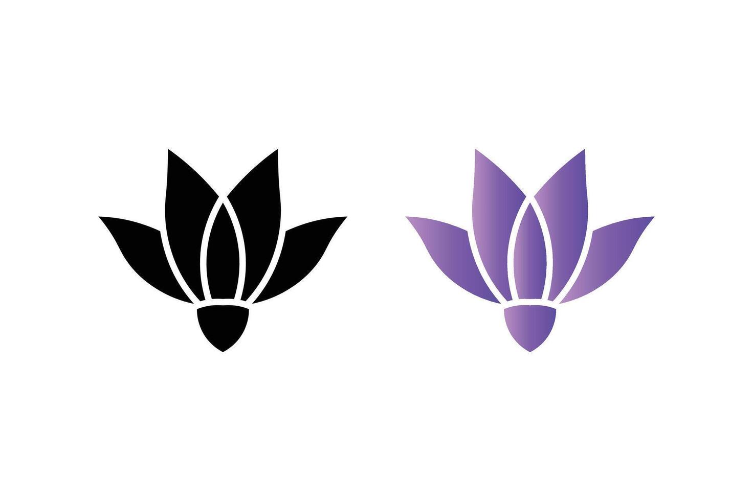 Lotus flower logo of beauty products cosmetics, lotus flower logo design, natural cosmetics lotus emblem, beauty product lotus logo vector