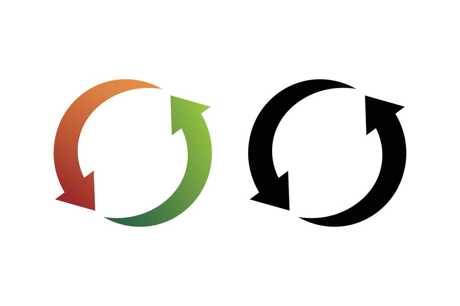 Circular Rotation Arrows Symbol Pack, rotating arrows , circular arrow design, arrow rotation symbol vector