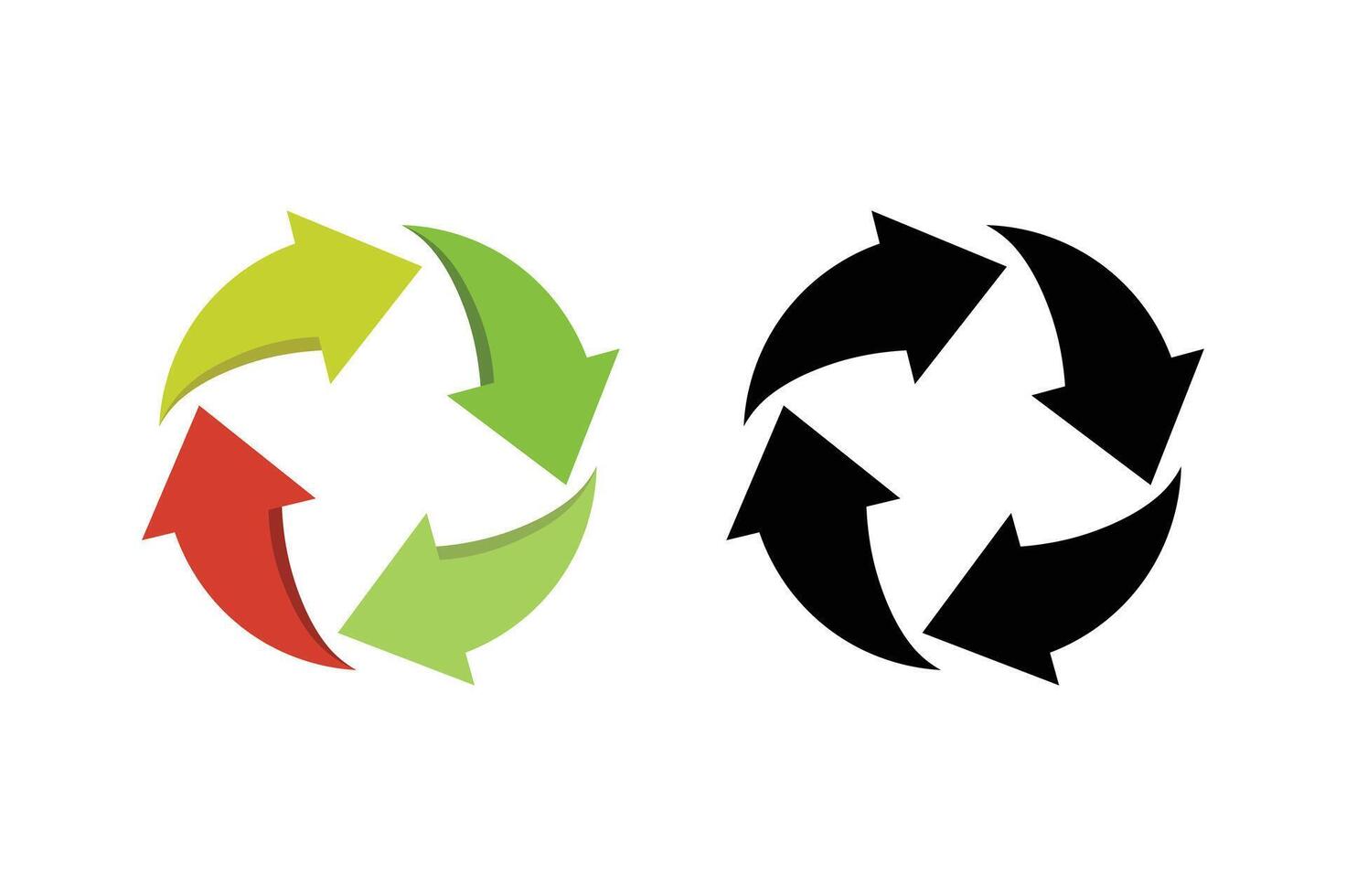 Flat Design Circle Arrow Vectors, circle arrow , rotating arrow , circular arrow graphic vector