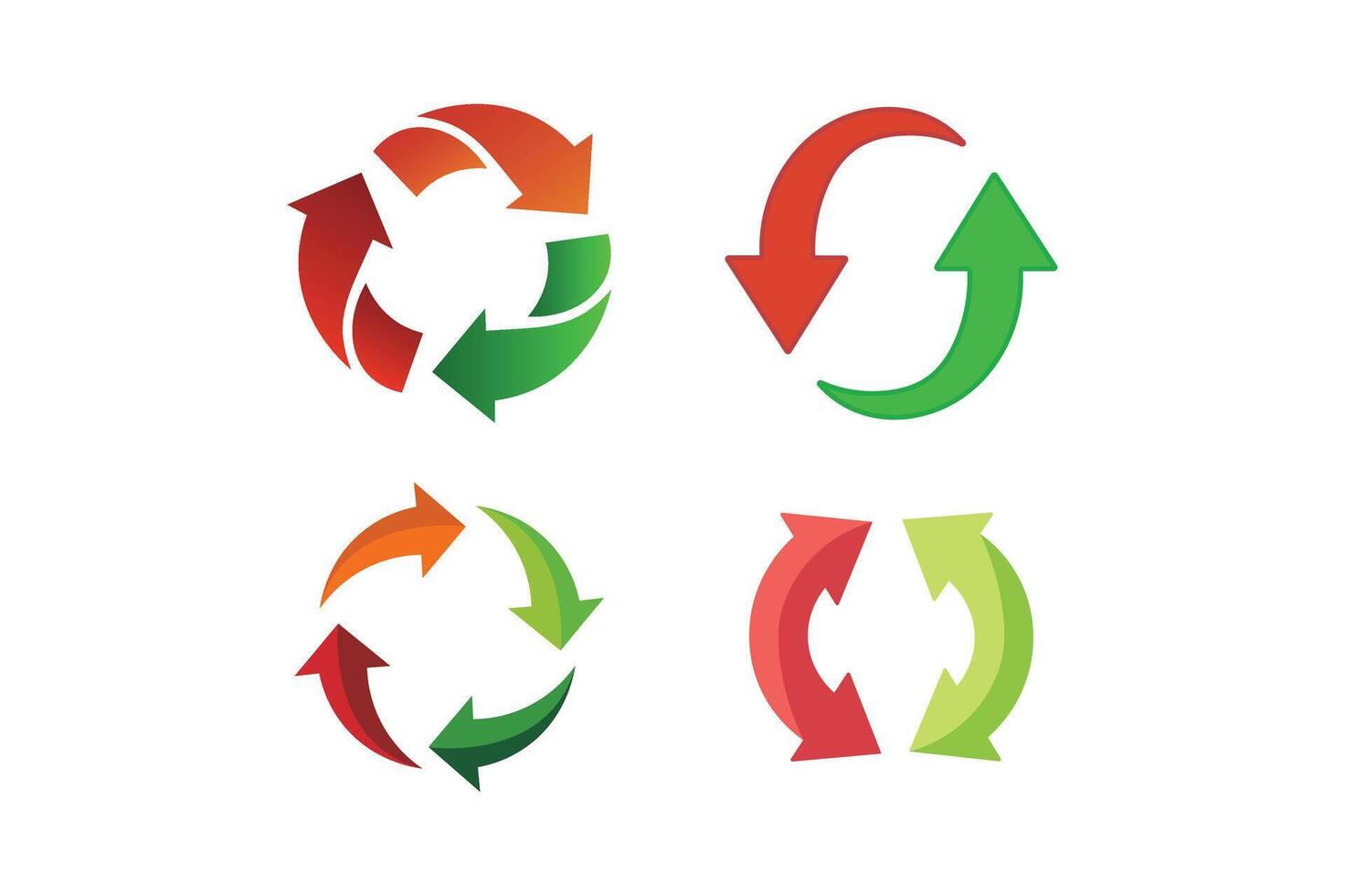 Circle Arrow Set for Infographics, circle arrow , rotating arrow , circular arrow graphic vector