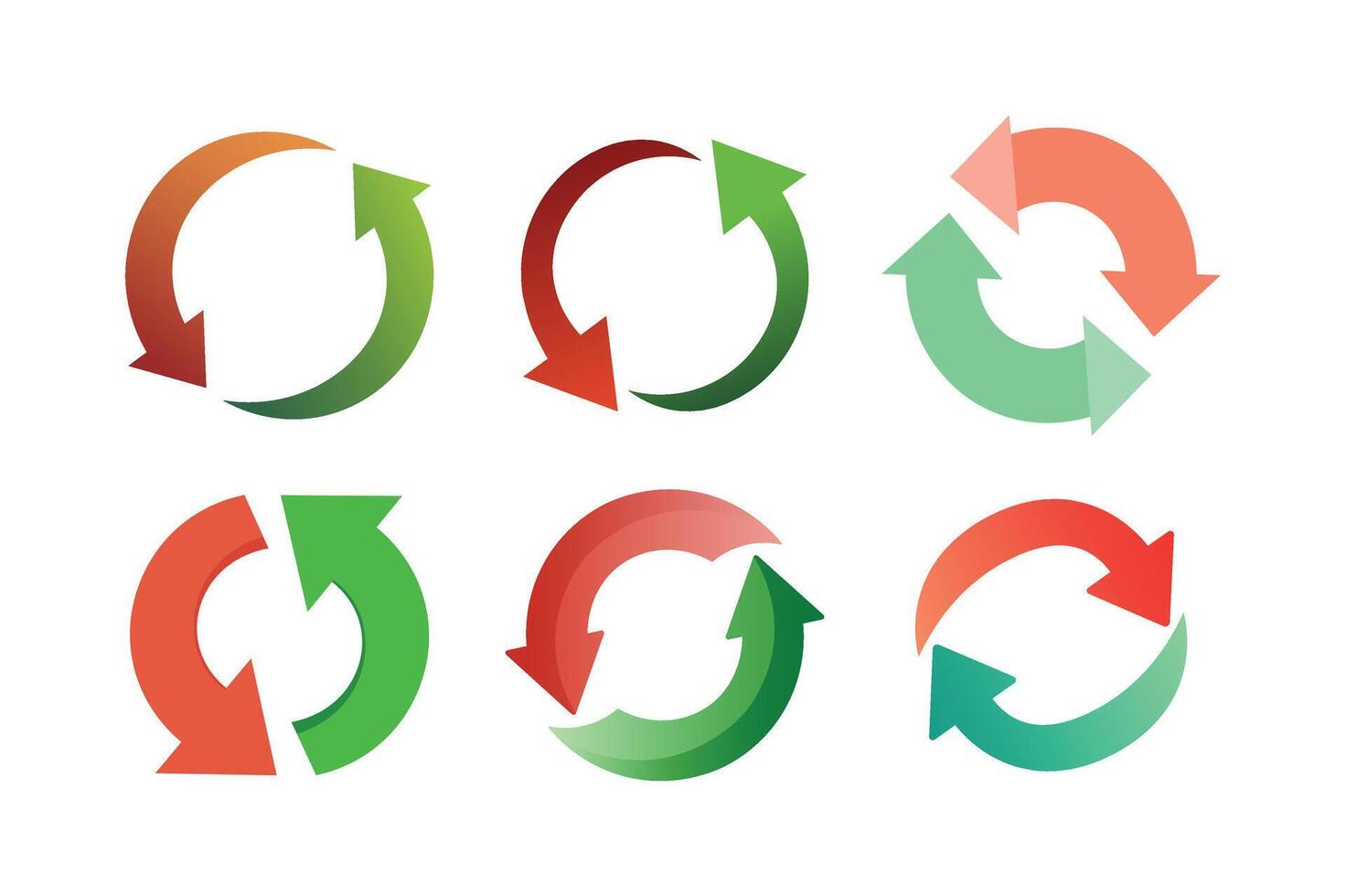 Circle Arrow Set, circle arrow , rotating arrow , circular arrow graphic vector