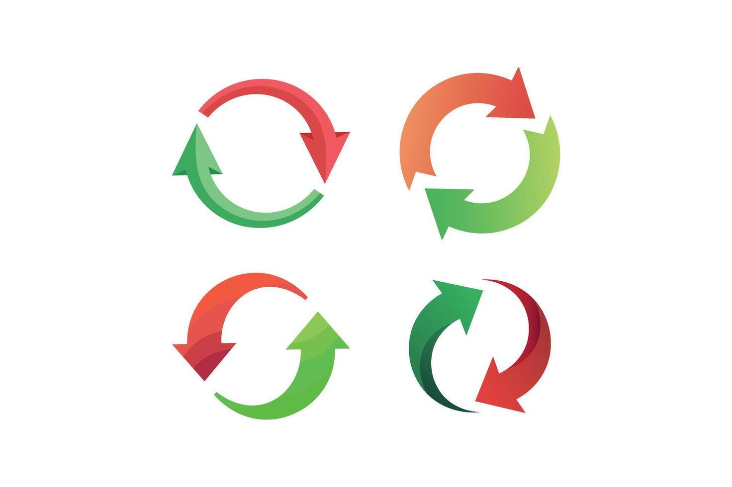 Cycle Arrow Icon Collection, circle arrow , rotating arrow , circular arrow graphic vector