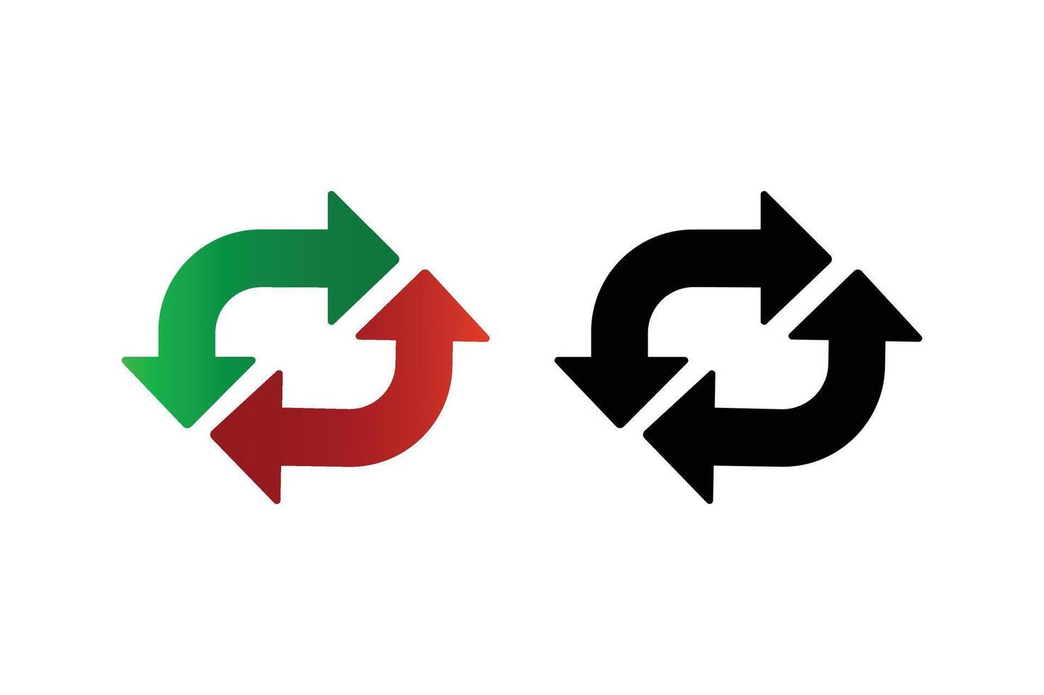Circular Arrows Infographic Elements, rotating arrows , circular arrow design, arrow rotation symbol vector