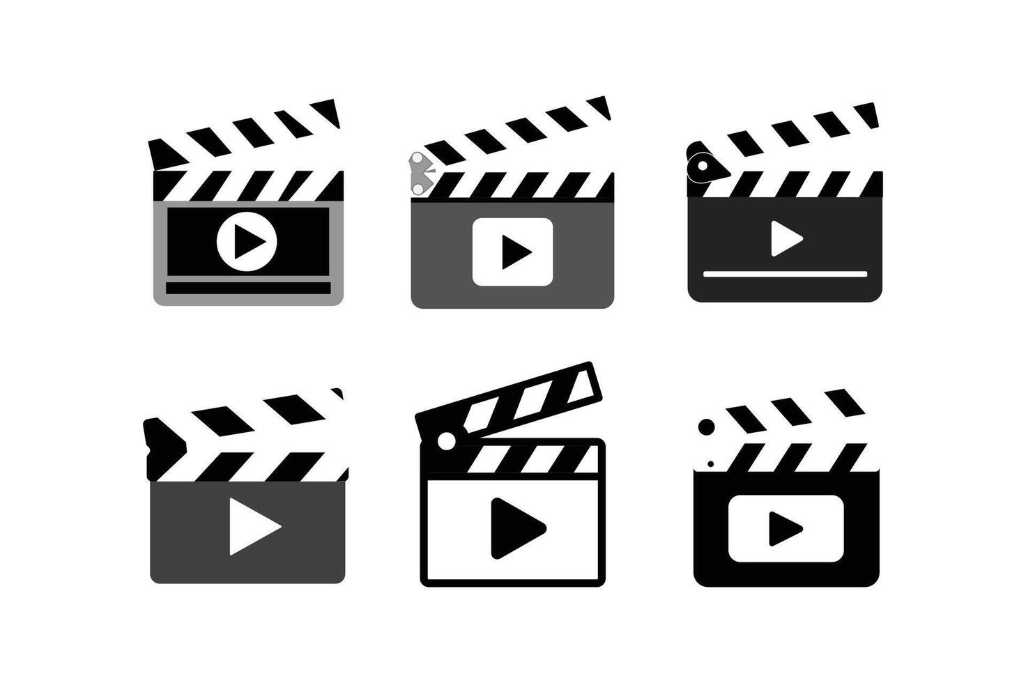 Media Player Icon Set, player icon , media player control icons, play pause buttons vector