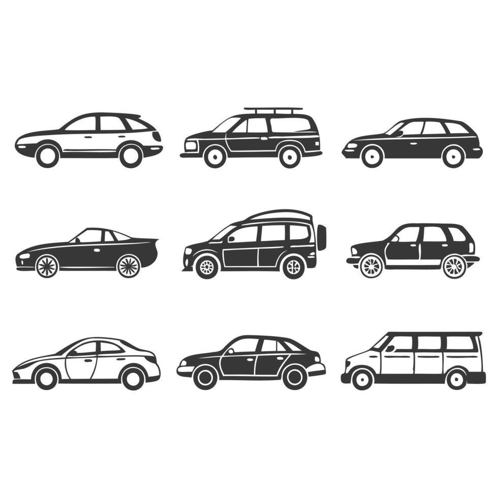 Car Outline Silhouette Artwork vector