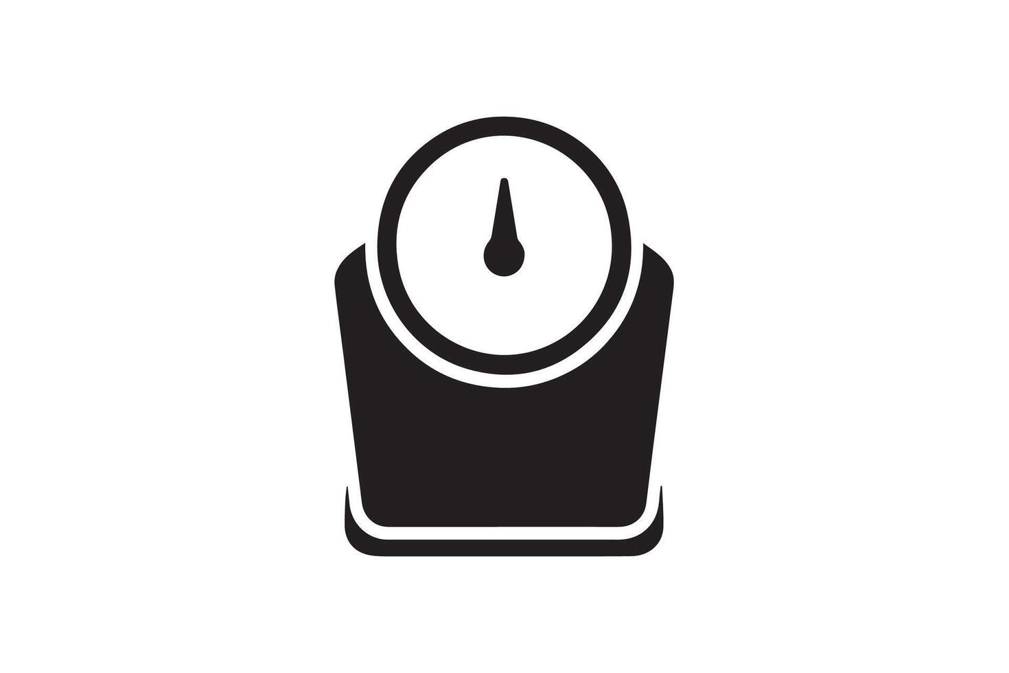 A black and white image of a scale vector