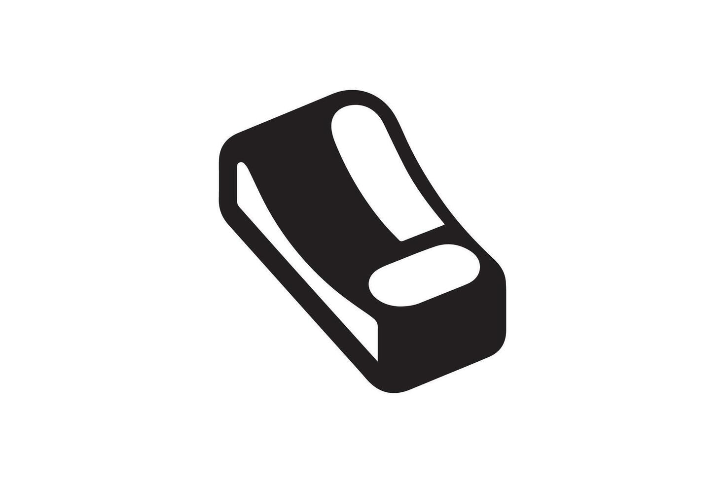 A black and white icon of a phone vector