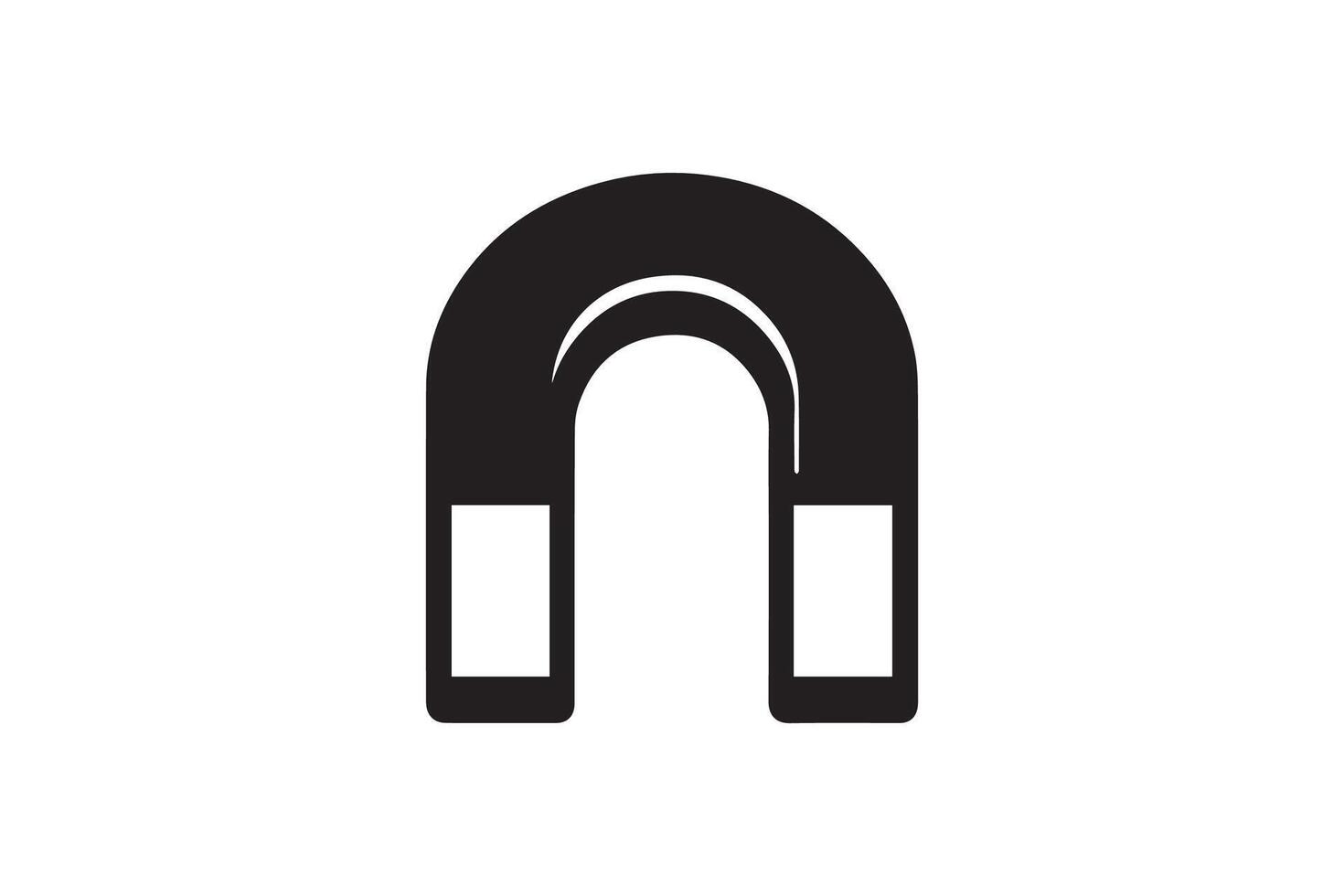 Magnetic icon illustration on white background vector