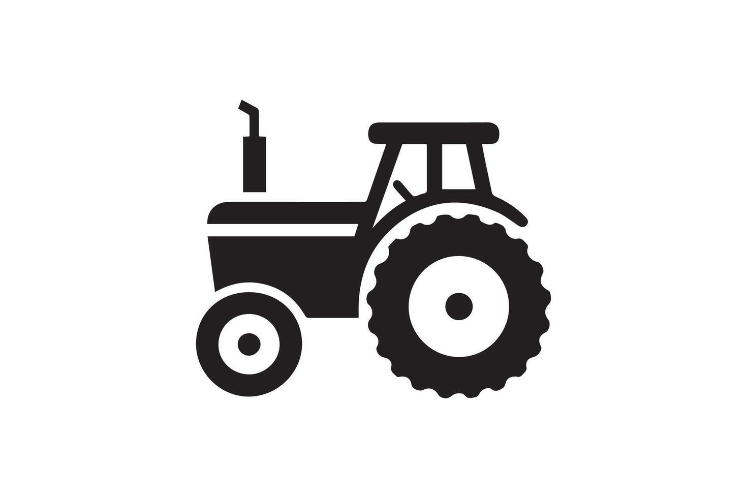 Tractor icon on white background vector