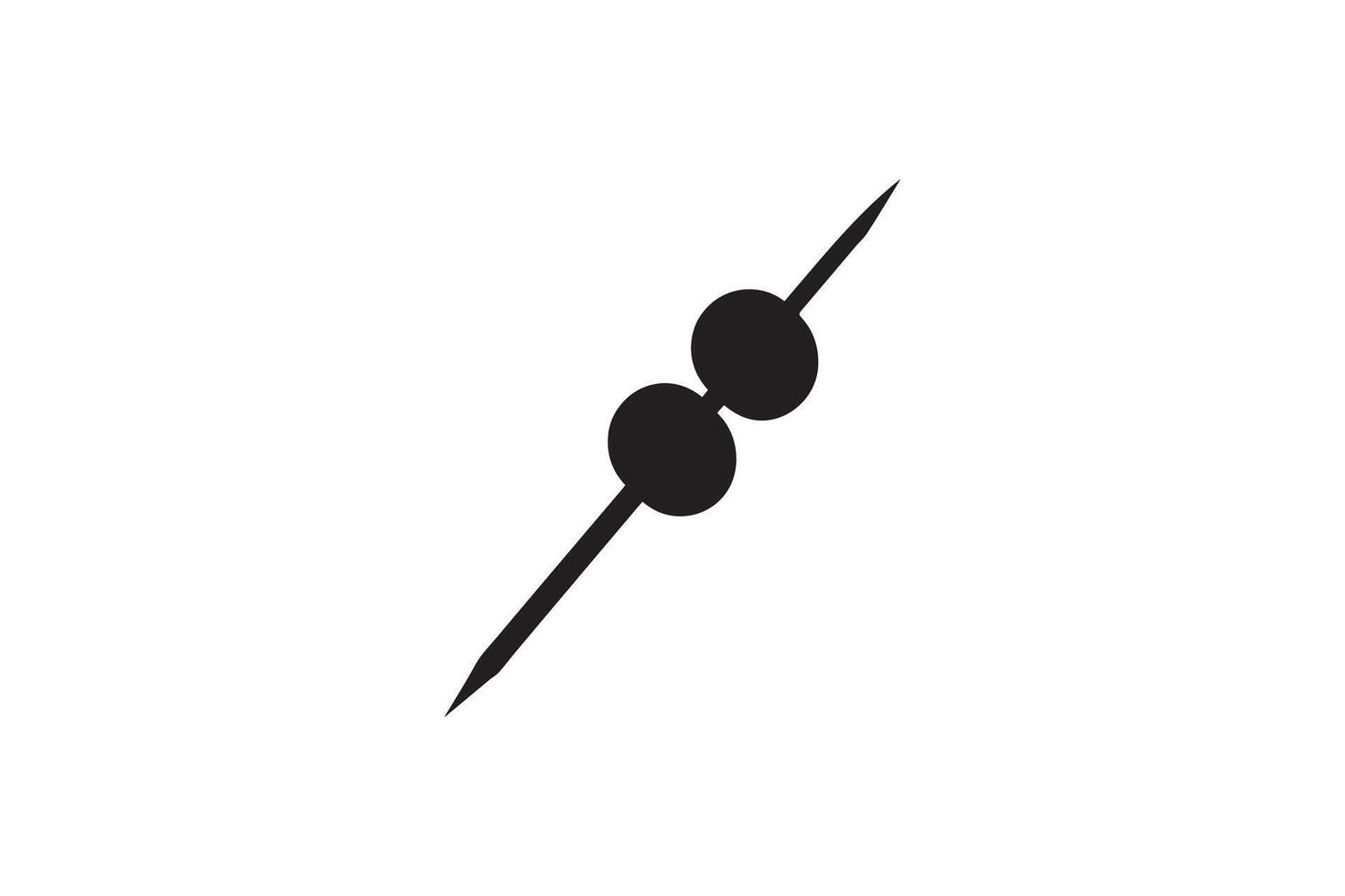 A black and white illustration of a pair of scissors vector