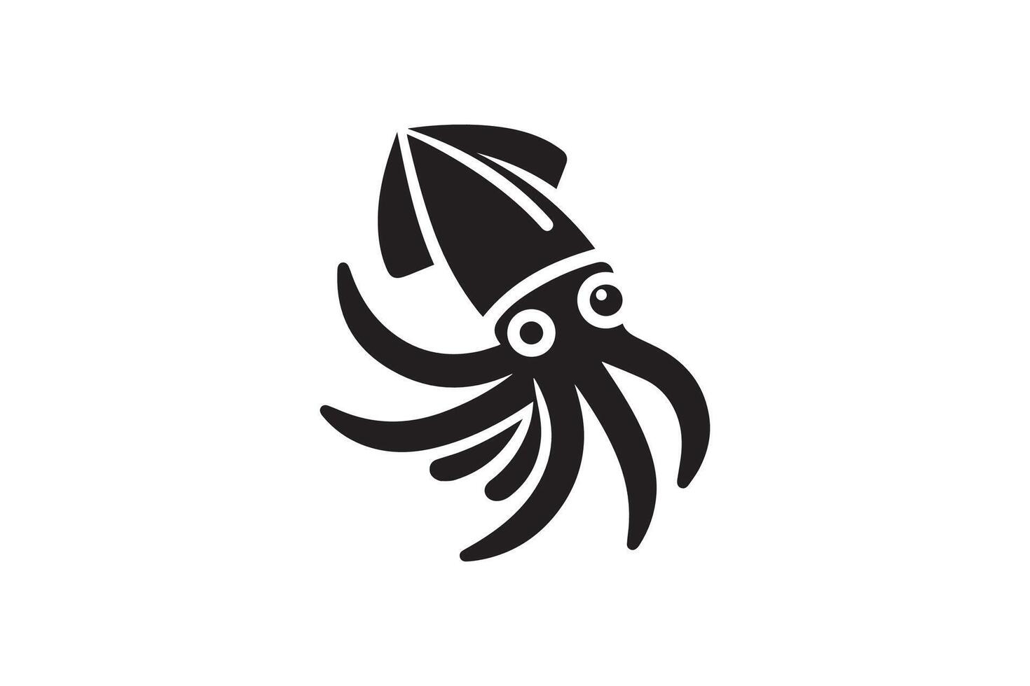 Squid logo, icon, illustration, illustration, icon, illustration, icon, vector