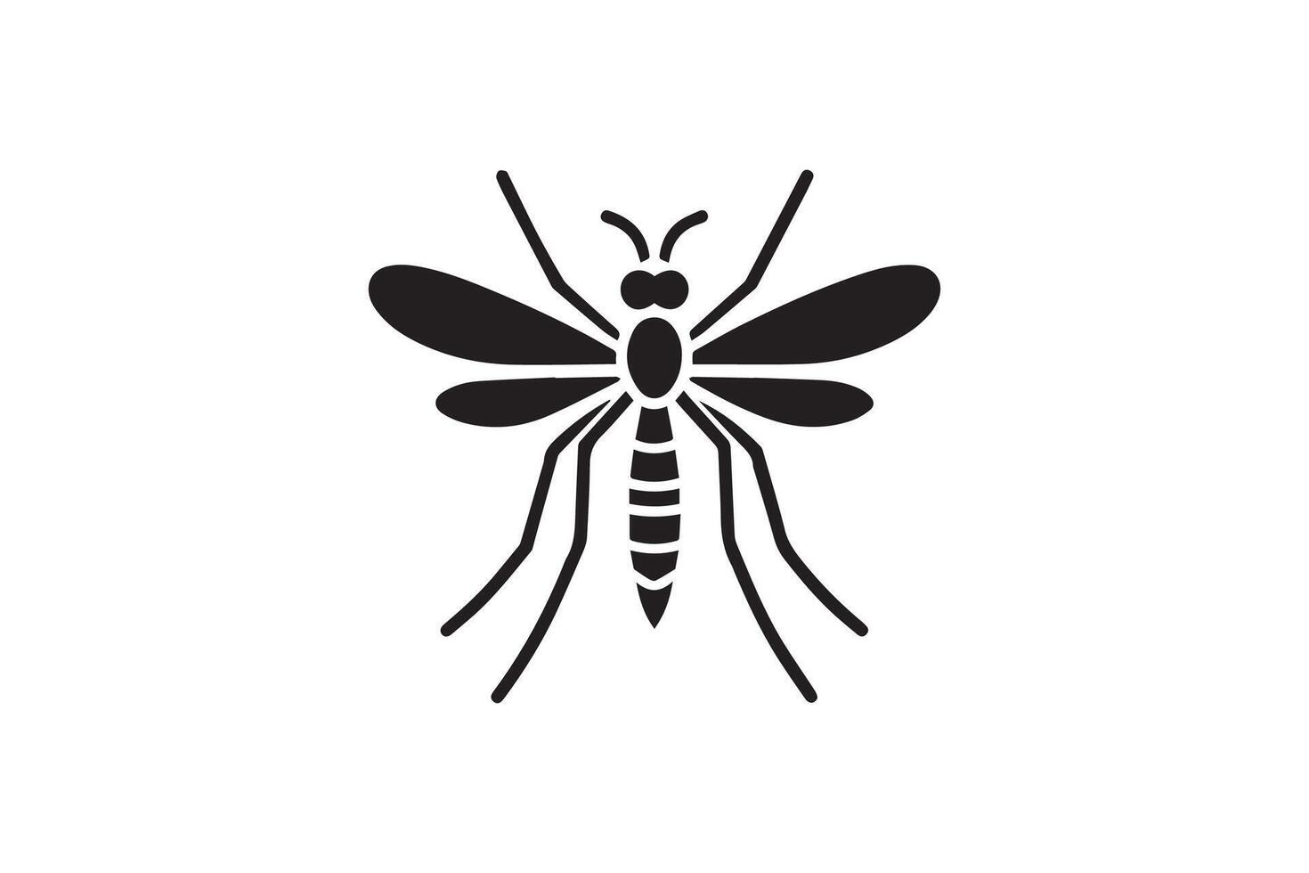 Mosquito icon, illustration, flat design, simple design, simple illustration, vector
